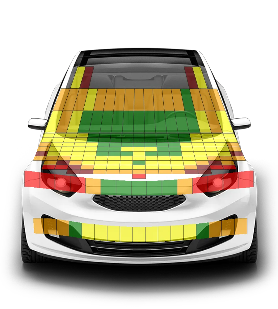 Crash test diagram
