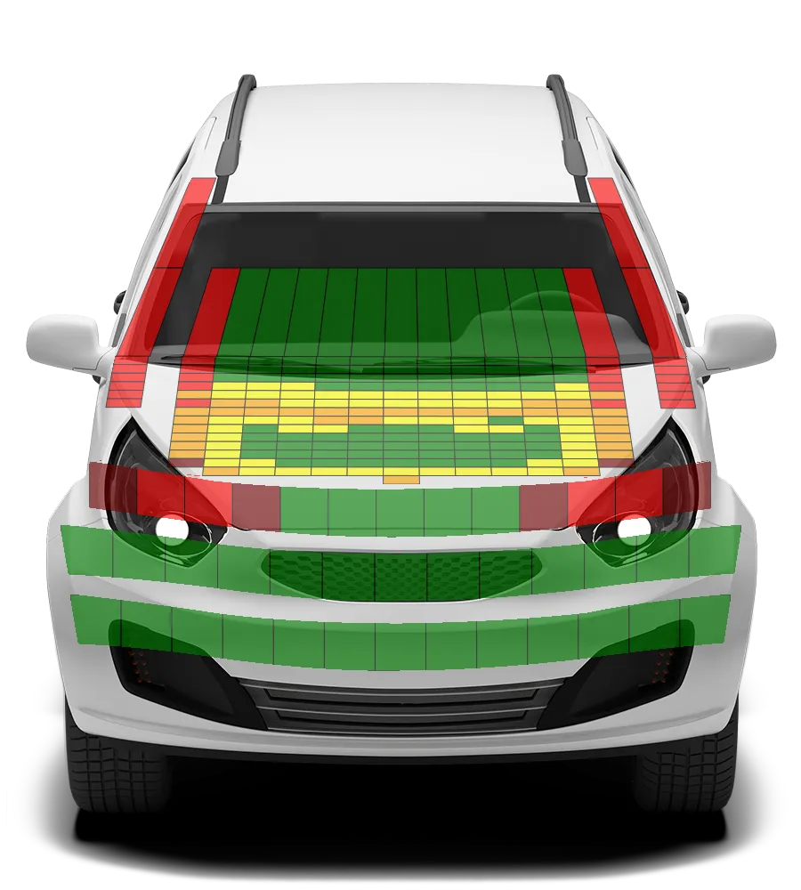 Crash test diagram