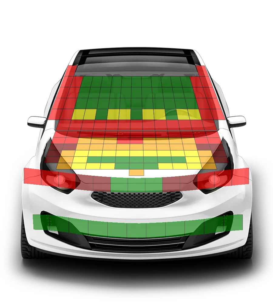 Crash test diagram