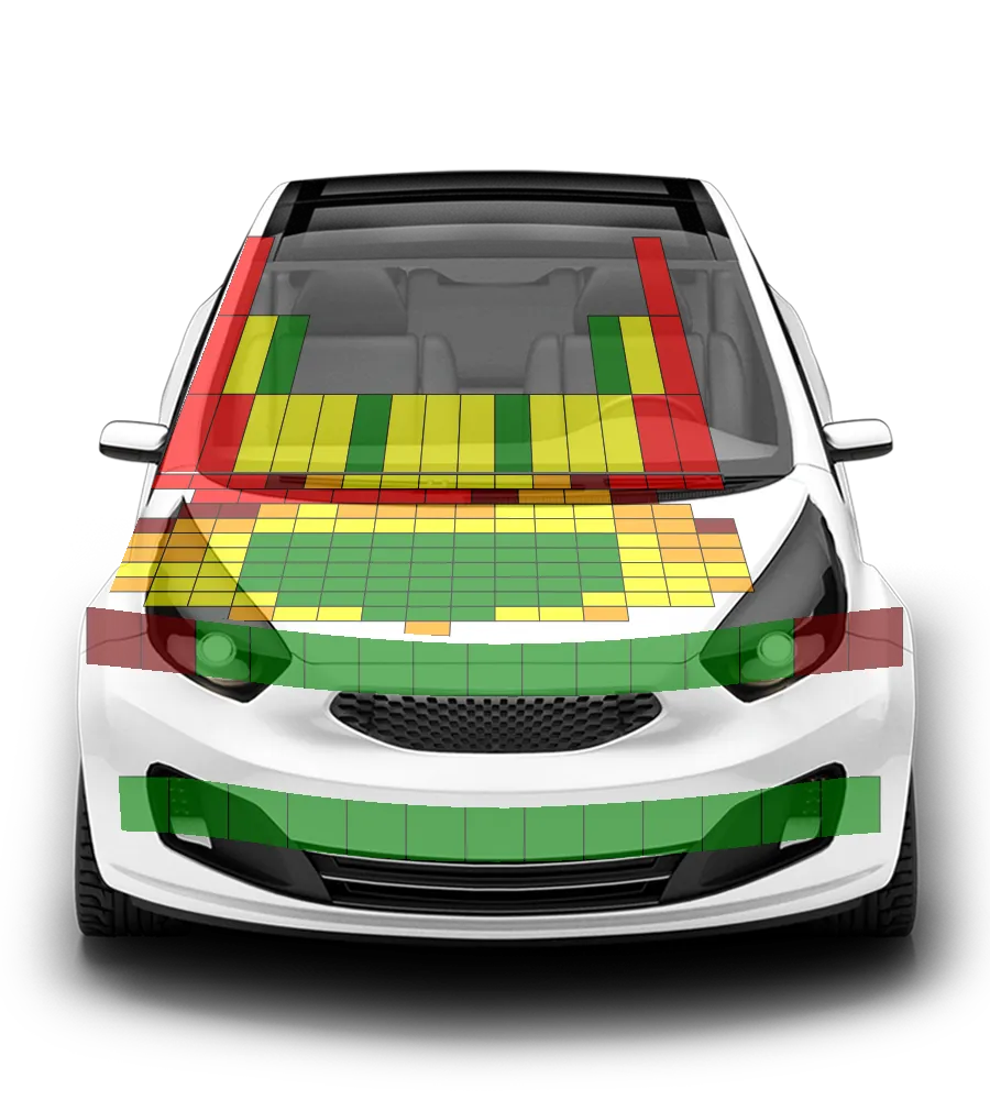 Crash test diagram